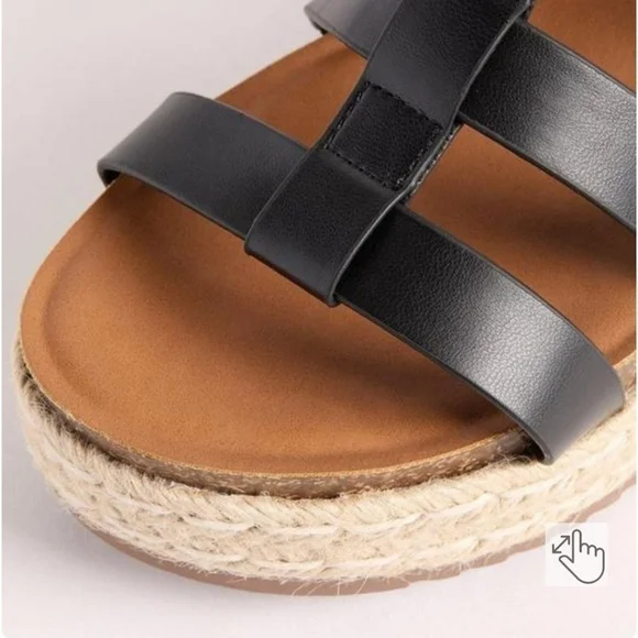 NWT Torrid  Women's Fisherman Platform Sandals size 9.5 WW - Picture 4 of 11